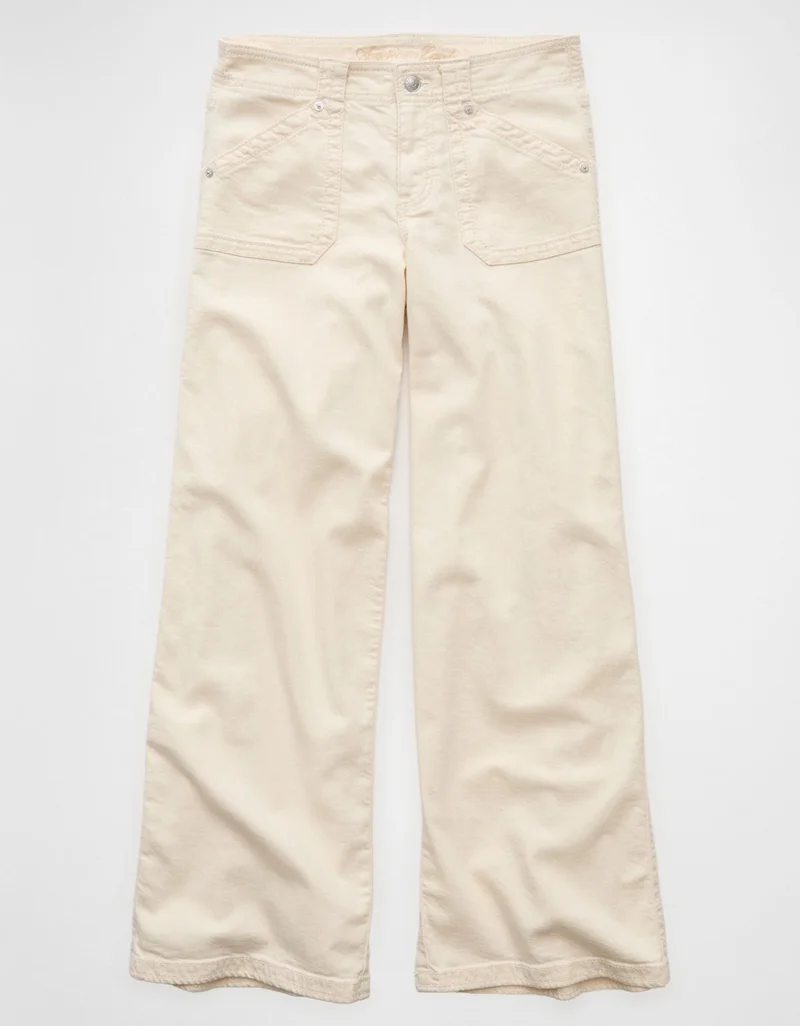 American Eagle  AE Low-Rise Ultra Wide-Leg Pant for Women | Best Price UAE