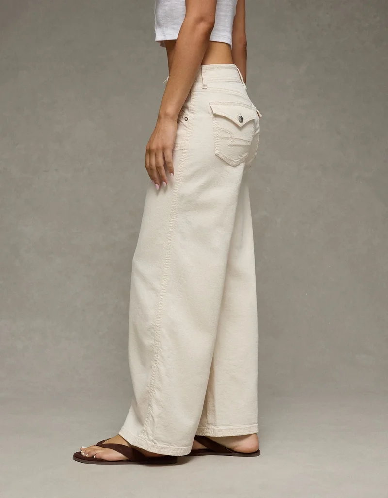 American Eagle  AE Low-Rise Ultra Wide-Leg Pant for Women | Best Price UAE