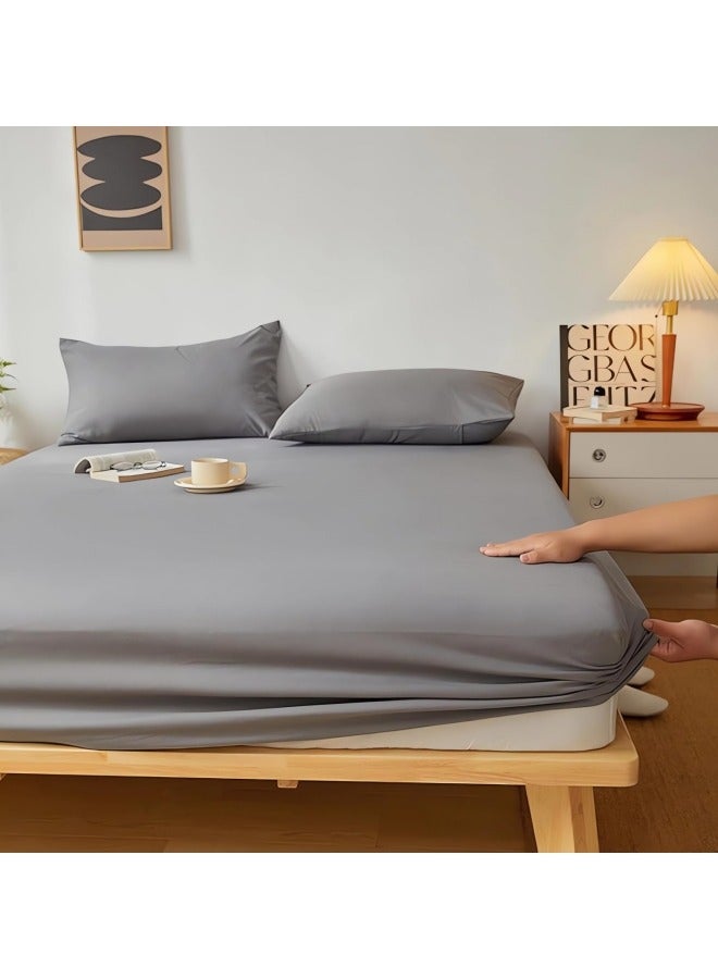 CCOVERY Mattress Protector Pillowcase Set of 3,150x200cm Mattress Topper, 48x74cm Pillowcase,Thickened mattress cover,Waterproof Mattress Protector Large Size Breathable Bed Cover & Pillow case - Image 1