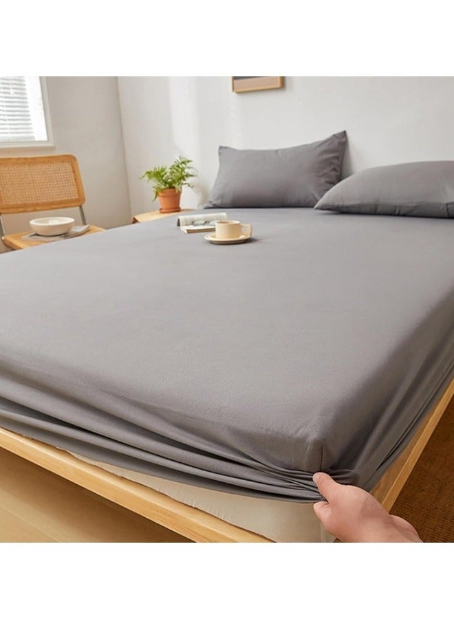 CCOVERY Mattress Protector Pillowcase Set of 3,150x200cm Mattress Topper, 48x74cm Pillowcase,Thickened mattress cover,Waterproof Mattress Protector Large Size Breathable Bed Cover & Pillow case - Image 2