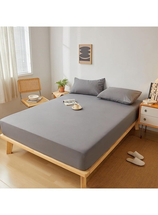 CCOVERY Mattress Protector Pillowcase Set of 3,150x200cm Mattress Topper, 48x74cm Pillowcase,Thickened mattress cover,Waterproof Mattress Protector Large Size Breathable Bed Cover & Pillow case - Image 4