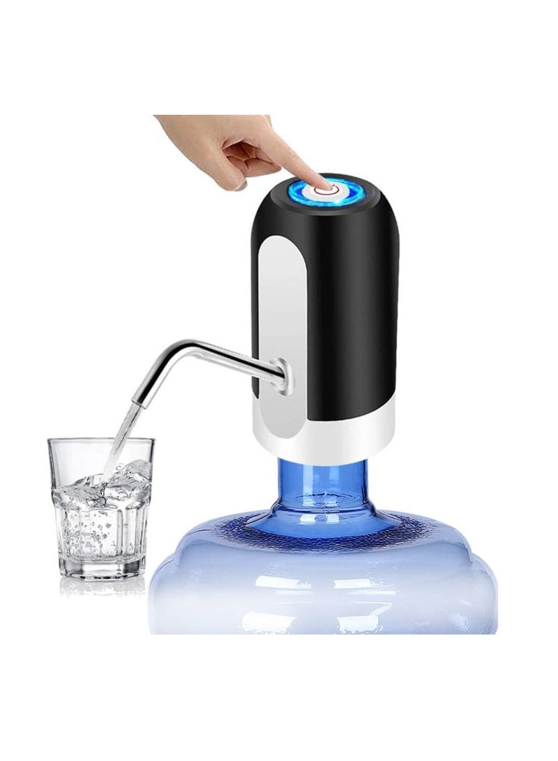 MIXDE 5 Gallon Water Bottle Pump, Electric Jug Pump USB Charging Portable for 2-5 Gallon Jugs USB Charging Portable Water Dispenser for Office, Home, Camping, Kitchen - Universal Fit - Image 1