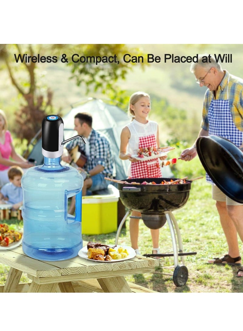 MIXDE 5 Gallon Water Bottle Pump, Electric Jug Pump USB Charging Portable for 2-5 Gallon Jugs USB Charging Portable Water Dispenser for Office, Home, Camping, Kitchen - Universal Fit - Image 2