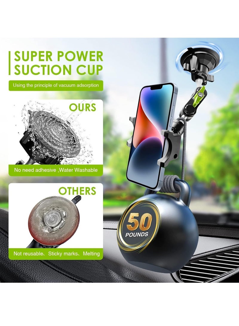 360° Rotating Suction Cup Car Phone Holder Mount - Image 4