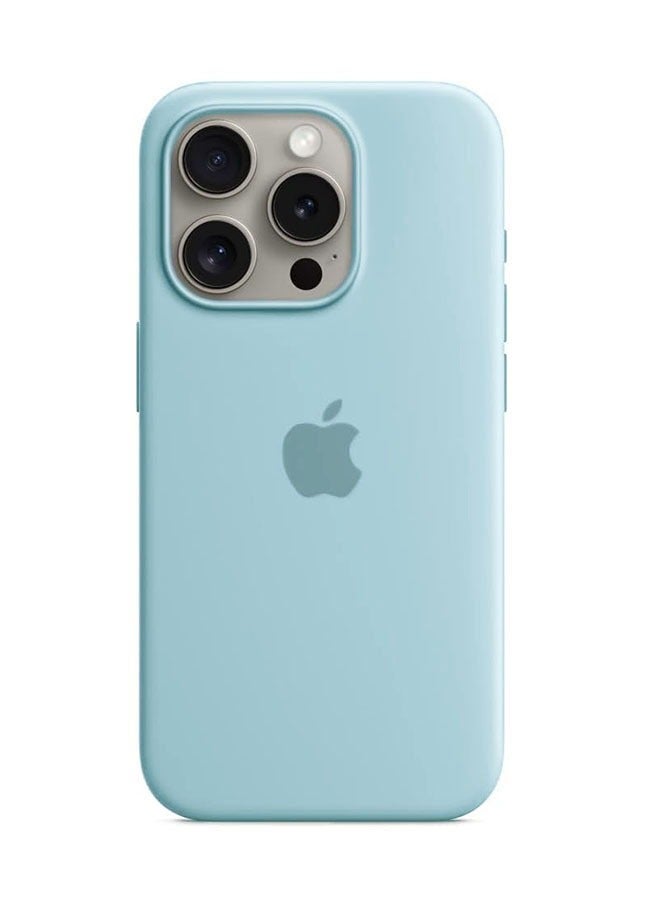 Silicone Case for iPhone 16 Pro Max 6.9 Inch, Liquid Gel Silky Soft Touch, Shock Absorbing Phone Cover with Camera Lens Full Protection, Blue - Image 1
