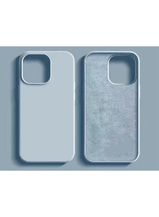 Silicone Case for iPhone 16 Pro Max 6.9 Inch, Liquid Gel Silky Soft Touch, Shock Absorbing Phone Cover with Camera Lens Full Protection, Blue - Image 5