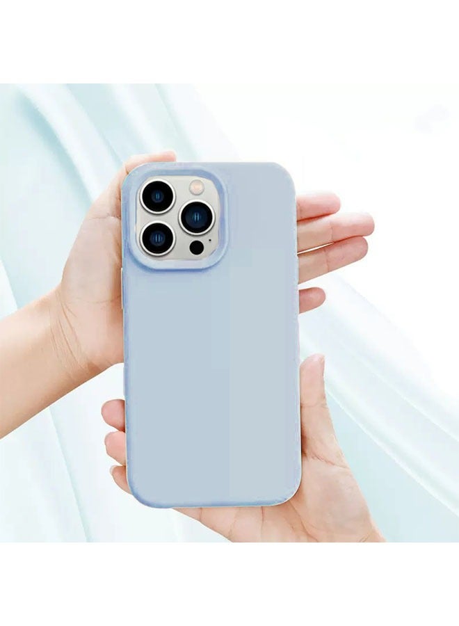 Silicone Case for iPhone 16 Pro Max 6.9 Inch, Liquid Gel Silky Soft Touch, Shock Absorbing Phone Cover with Camera Lens Full Protection, Blue - Image 4