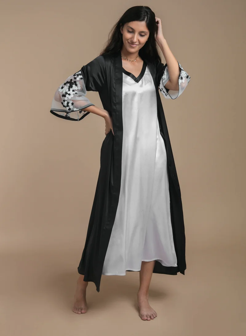After Dark Denise, Black Nightdress and Gown