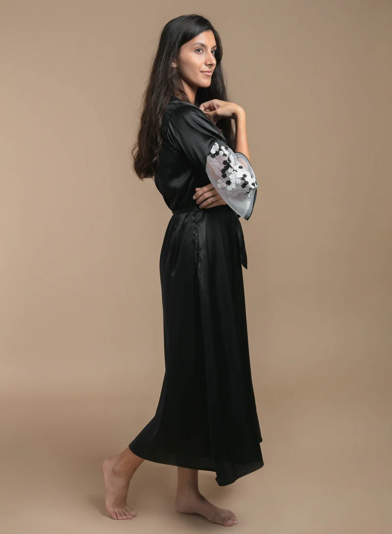 After Dark Denise, Black Nightdress and Gown