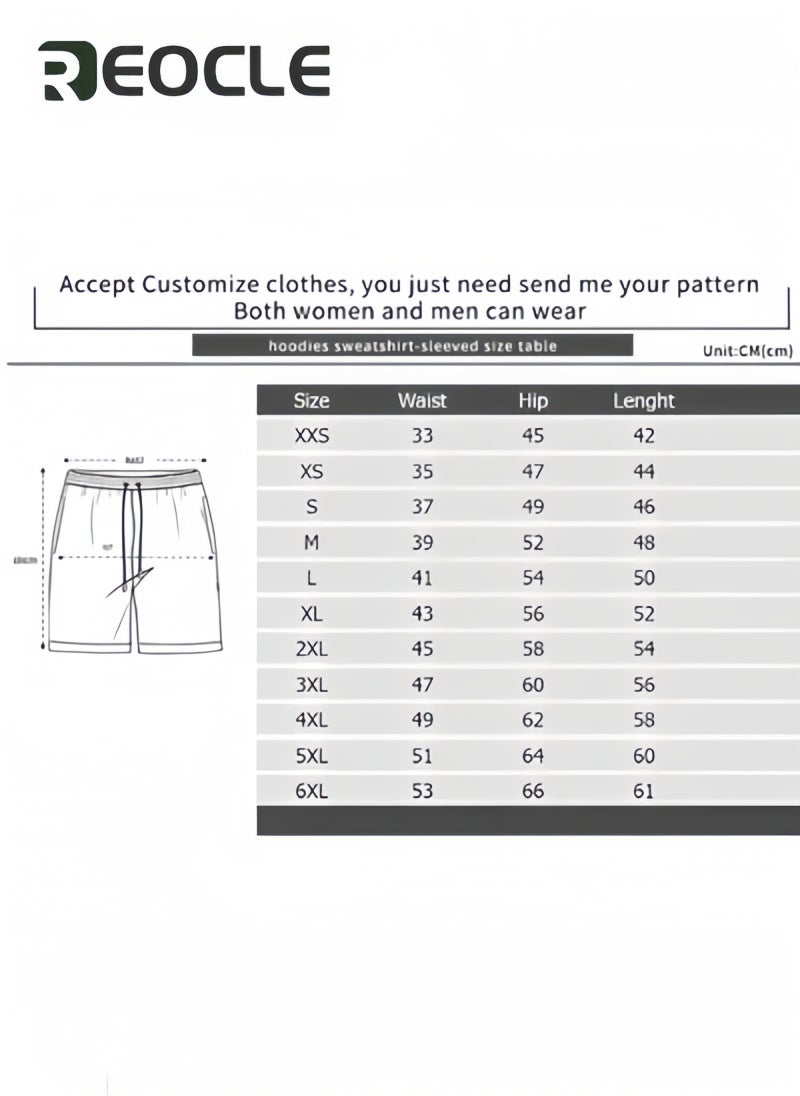 REOCLE Men's 2 Piece Outfits Shorts Tracksuit Real 3D Printed Casual Short Sleeve Crew Neck Suit Vacation Shirt and Shorts Sets - Image 5