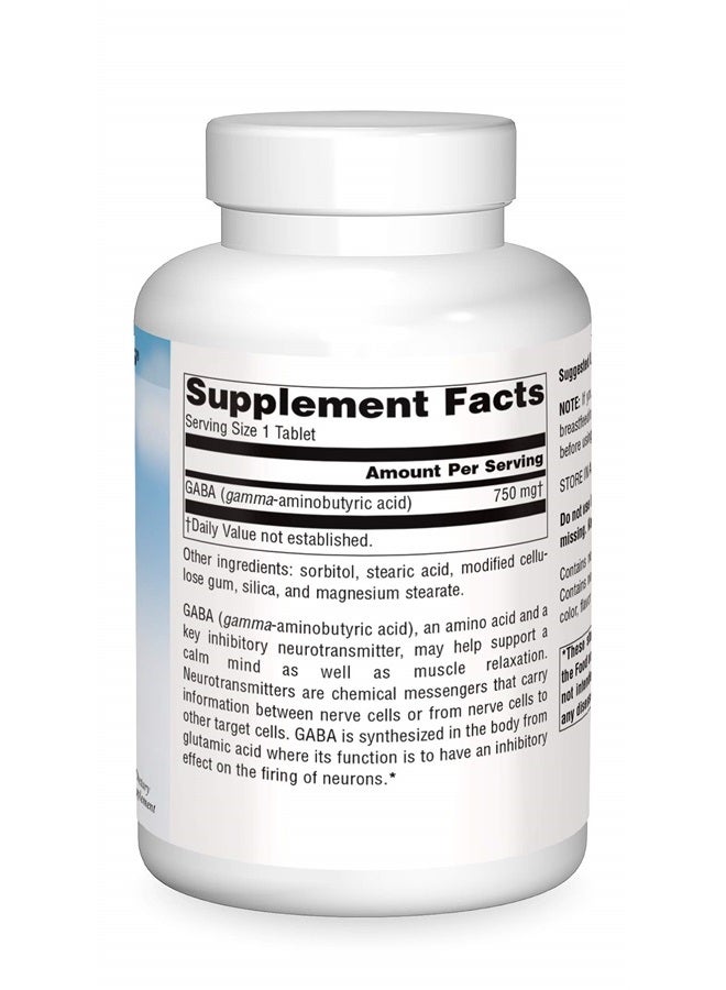 Source Naturals Serene Science GABA 750 mg Calm Mind - 180 Tablets - Image 3