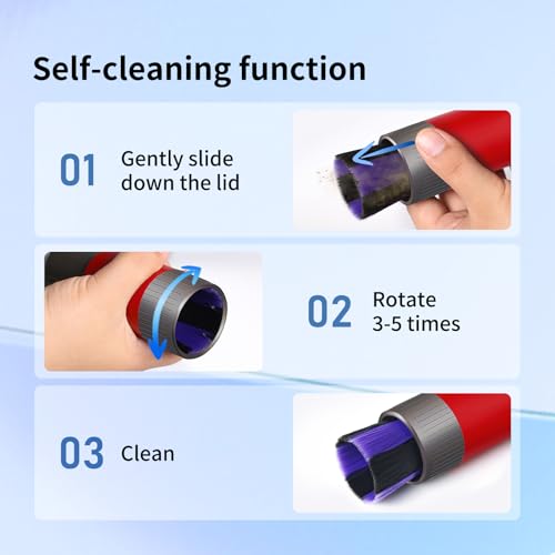 keluke Soft Bristle Dust Brush for Dyson V7 V8 V10 V11 V15 Vacuum Cleaner - Traceless, Scratch free, Self cleaning, Compact Design for Fine Surfaces, Dust Brush Vacuum Attachment - Image 3