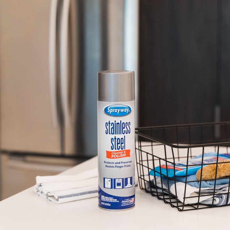 Sprayway Water-Based Stainless Steel Cleaner, 15 Fl Oz (Pack of 1) - Image 1