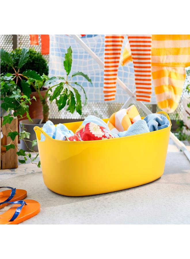 Zaboon Flexi laundry basket, in-/outdoor, yellow, 35 l - Image 2