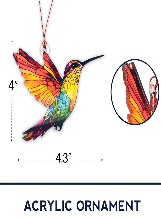 MAILAMCRAFT Hummingbird Gifts for Women, Colorful Hummingbird Ornament, Bird Ornaments for Christmas Tree, Hanging Decor for Door, Yard, Outdoor or Windows, Home Decor, Birthday Gift for Mom - Image 3