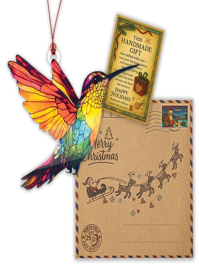 MAILAMCRAFT Hummingbird Gifts for Women, Colorful Hummingbird Ornament, Bird Ornaments for Christmas Tree, Hanging Decor for Door, Yard, Outdoor or Windows, Home Decor, Birthday Gift for Mom - Image 4