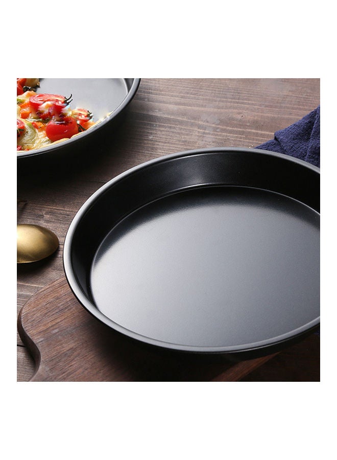 NIBEMINENT Heat-resistant Easy to Clean Carbon Pizza Pan Black - Image 4