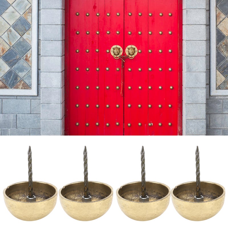 4Pcs Upholstery Nail Round Head Antique Brass Decorative Sofa Furniture Accessories 3cm-6cm4cm Brazen - Image 2