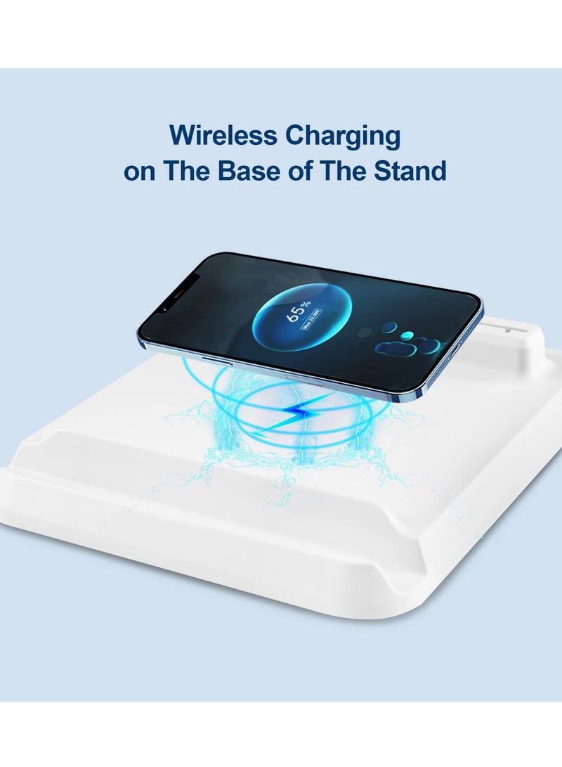 SOLARAE Charging Dock with Wireless Charging for Oculus Quest 2 Stand Accessories Compatible with VR Headset and Touch Controllers, Phone Holder Charging Station - Image 3