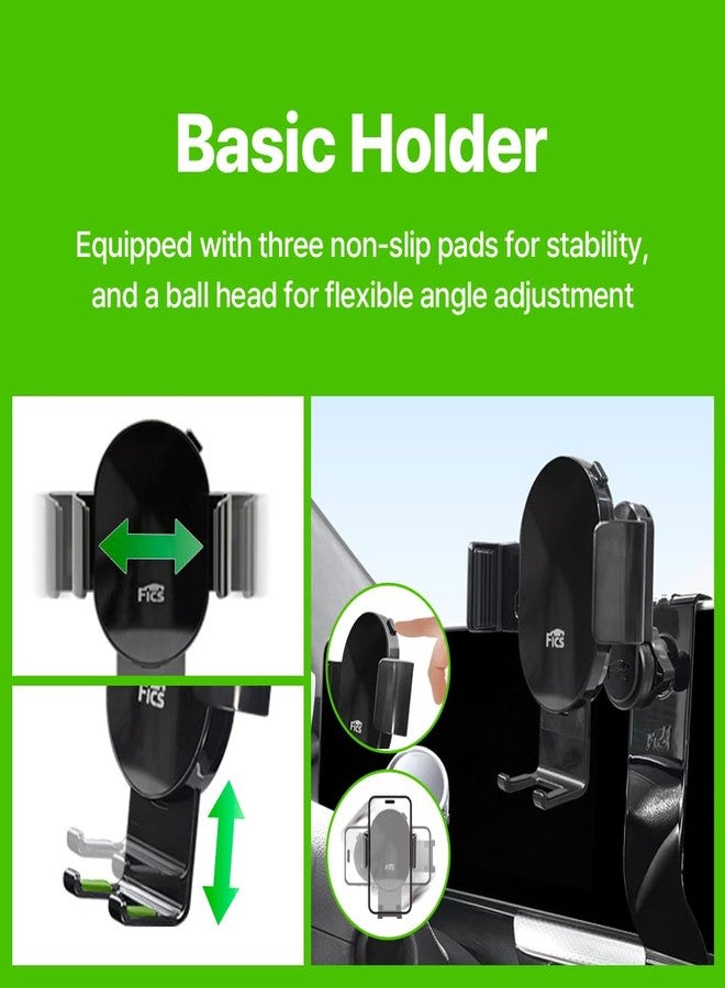 FICS Car Phone Holder for Genesis GV60 2023 2024 2025 - Custom-Fit Mount for Seamless Display Integration, Interior Accessories for Navigation Use, Stable Driving View - Image 5