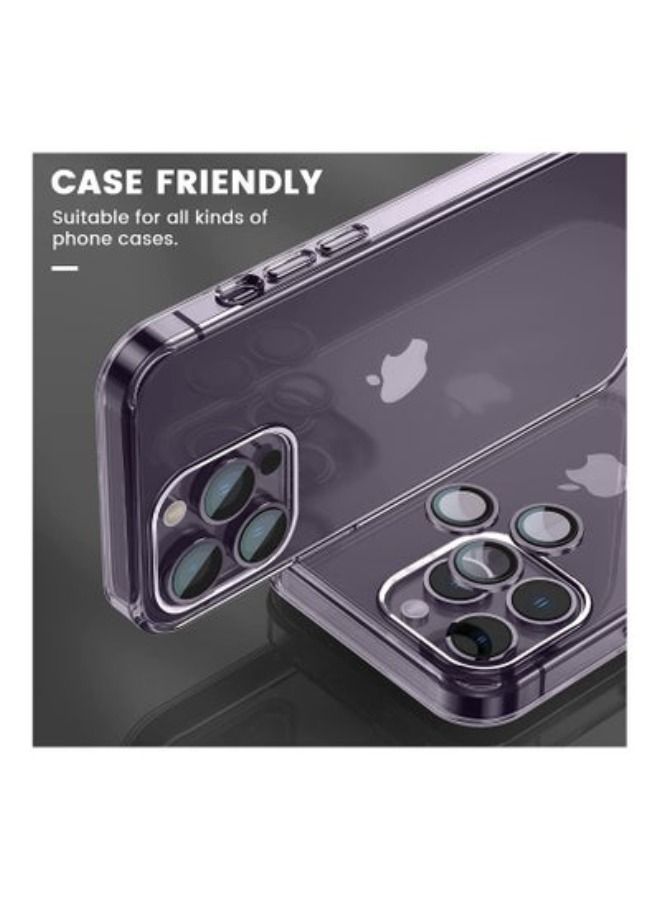 ACLIX Camera Lens Protector, iPhone 14 Pro Camera Lens Protector, Keep Original Camera Glass Metal Camera Lens Screen Cover for iPhone 14 Pro Max / 14 Pro Accessories Purple - Image 2