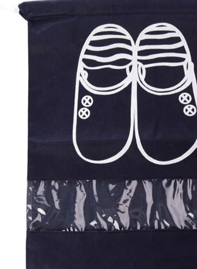 NIBEMINENT Travel Shoe Bag Black/White - Image 3