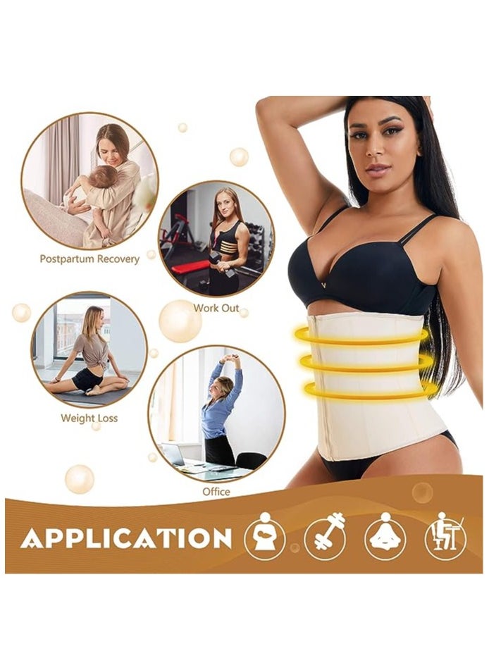 Generic - Latex Waist Trainer Sport Girdle for Women Corset Cinher Body Shaper with Steel Bones and Extender - Image 1