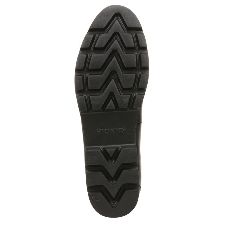 Vionic Womens Charm Kensley Comfort Loafers- Supportive Walking Shoes for Heel Pain, Plantar Fasciitis with Orthotic Insole Arch Support Black Nappa Leather 7.5 Medium - Image 5