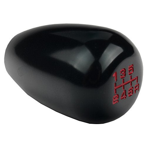 DEWHEL JDM Racing Type R Style 6 Speed 6MT Manual Gear Stick Shift Knob Compatible with Honda Civic Accord S2000 Acura Integra (Black) - Image 1