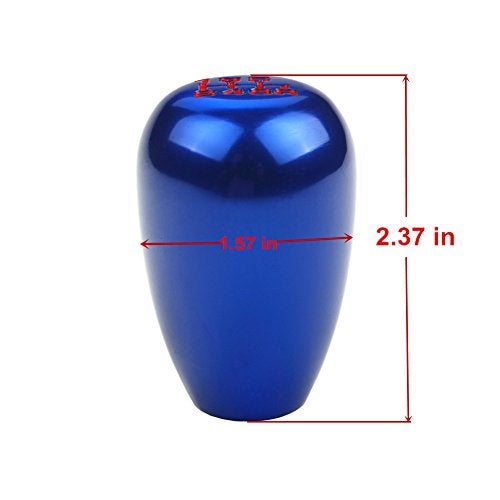 DEWHEL JDM Racing Type R Style 6 Speed 6MT Manual Gear Stick Shift Knob Compatible with Honda Civic Accord S2000 Acura Integra (Black) - Image 4