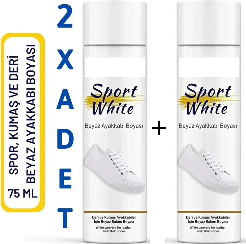 نيستور 2 Pieces White Shoes, Leather, Canvas, Sneaker Paint, Whitening Paint Sport White