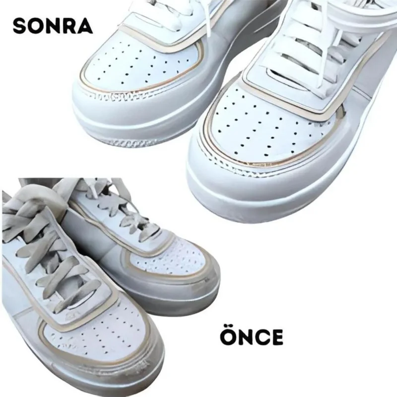 نيستور 2 Pieces White Shoes, Leather, Canvas, Sneaker Paint, Whitening Paint Sport White