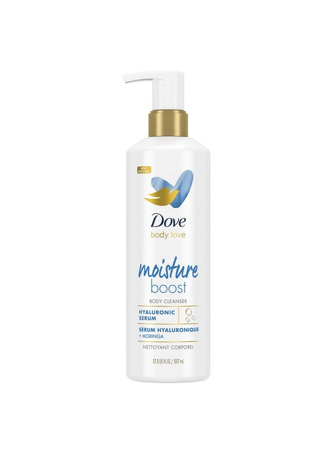 Dove منظف الجسم Body Love Moisture Boost For Dry Skin غسول الجسم بحمض الهيالورونيك وزيت المورينجا 17.5 أونصة سائلة - Image 1