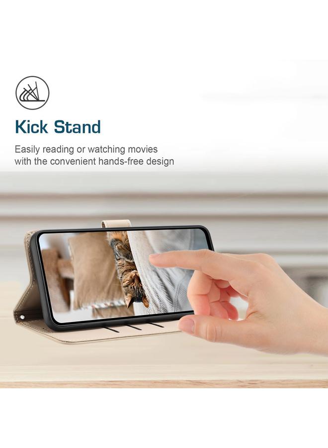 اس-توب جراب لهاتف Redmi 10C 4G Global من الجلد المنقوش عليه صورة قطة صغيرة مع حبل - Image 5