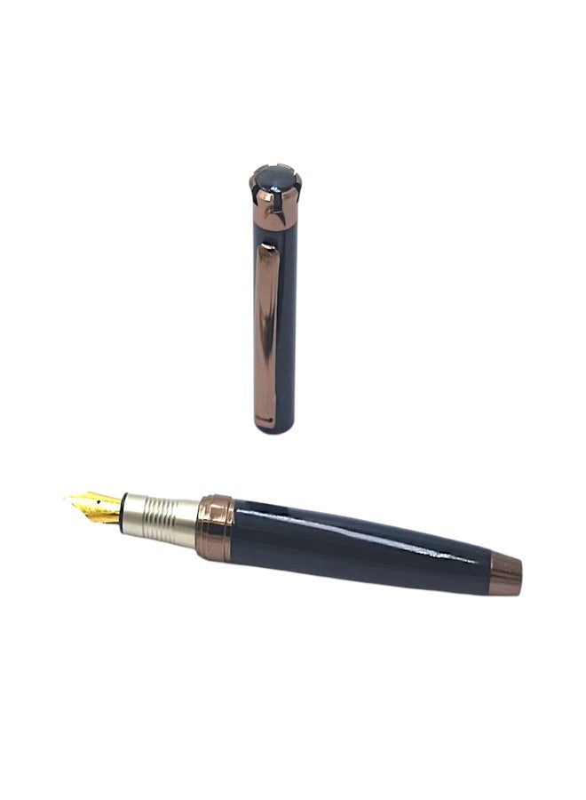 auteur Elite Series Crown Black Fountain Pen Designer Heavy Metal Body Best Gift Pen For Men & Women Professional Executive Office, Nice Pens - Image 5
