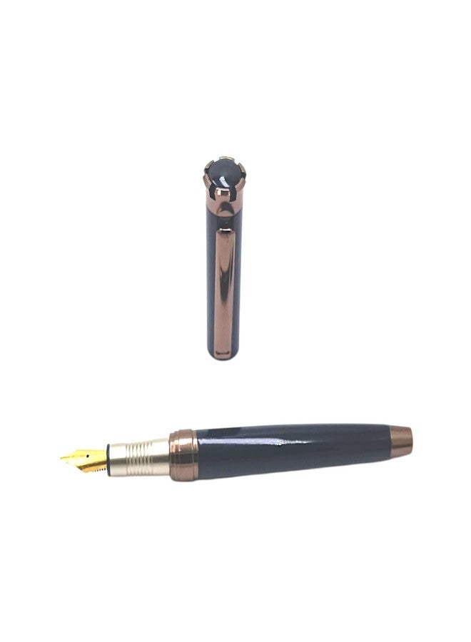 auteur Elite Series Crown Black Fountain Pen Designer Heavy Metal Body Best Gift Pen For Men & Women Professional Executive Office, Nice Pens - Image 3