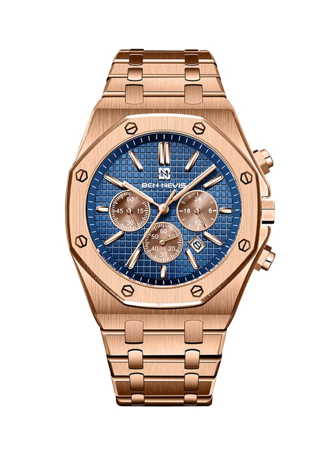 BEN NEVIS - Waterproof Quartz Wrist Watch for Men - BN6037G-RoseBlue - Image 1