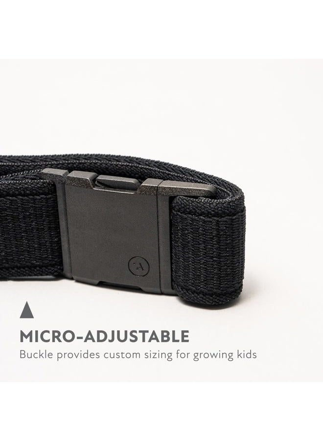ARCADE Belts A2 Atlas Youth Unisex Adventure Belt: Heavy Duty Stretch, Metal Free Buckle, Black - Image 2