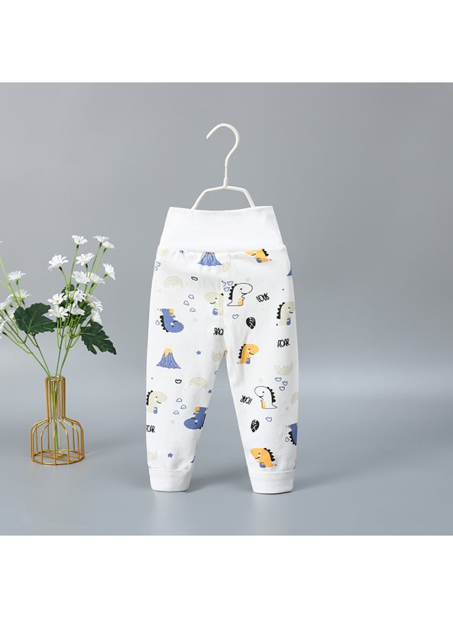 Baby's High Waist Autumn Trousers Pure Cotton Boys And Girls Baby's Spring And Autumn Single Open Pants Newborn Children's Open Crotch Pants