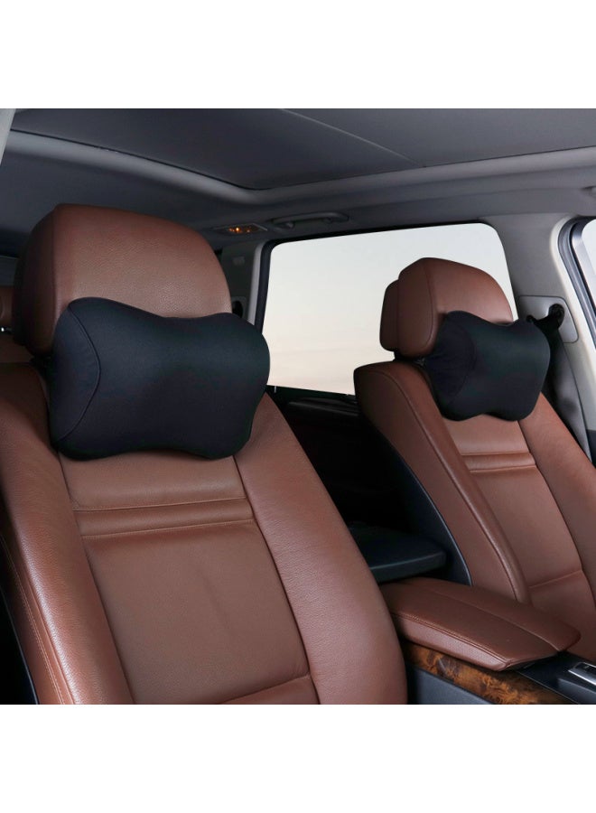 Icaroom Car Headrest Memory Foam Neck Pillow Cushion, All-season Universal Car Pillow I-617mn Black - Image 3