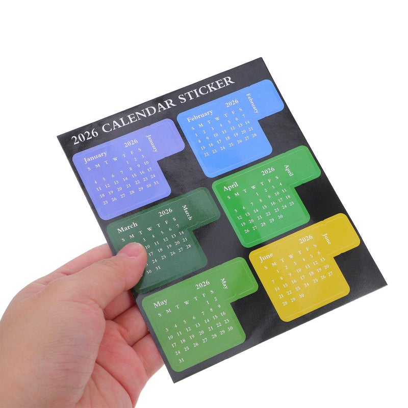 Monthly Index Tabs Calendar Stickers 1 to 12 Adhesive Color Coded Planner Page Markers for Journals - Image 5