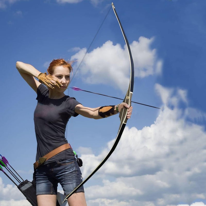 AF Bow&Arrow AF Archery Longbow Set, 62" Right Hand Premium Hunting Bow Kit for Archery Enthusiasts, Ergonomic Design All-in-One Longbow - Image 5