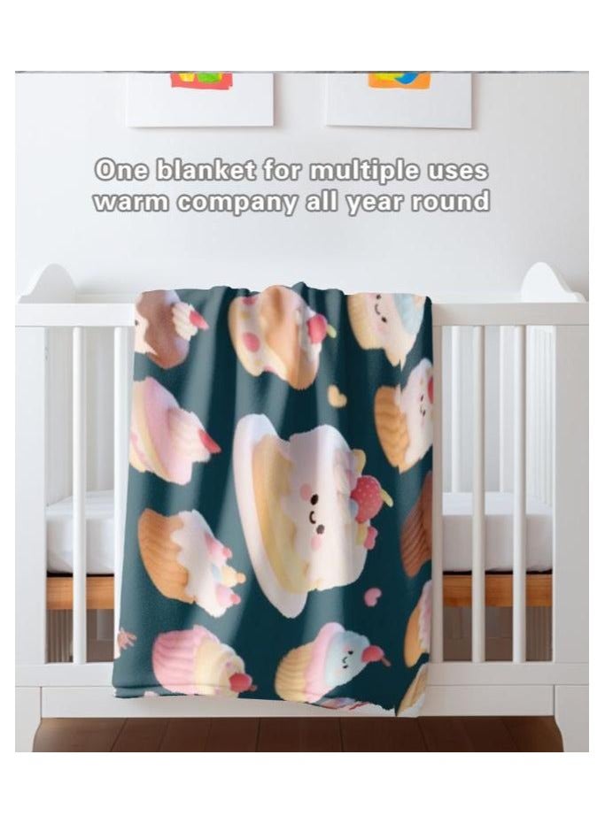 general Children's or student cartoon flannel thin blanket (warm and comfortable, suitable for sleep, games) 100cm*150cm - 777 - Image 3