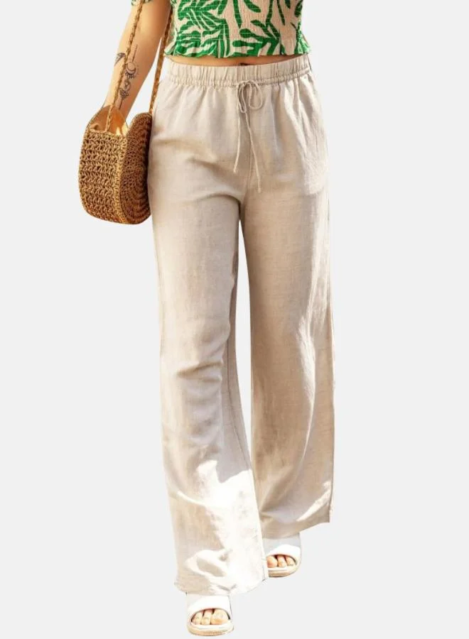 يونيكي Beige Solid Palazzo