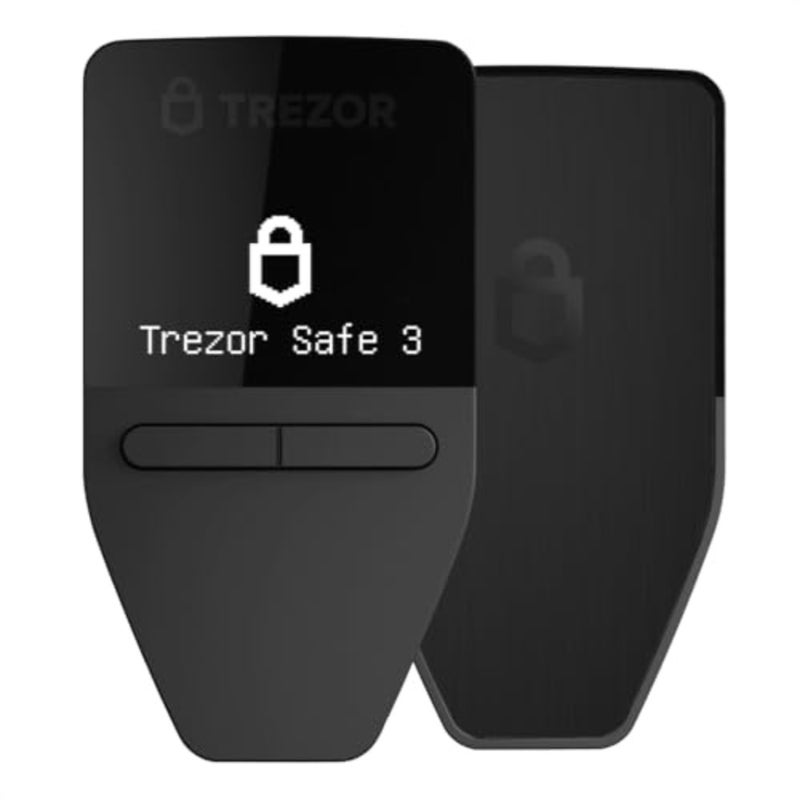 Trezor Safe 3 - محفظة أجهزة التشفير المحمية بعنصر كلمة المرور - شراء الأصول الرقمية وتخزينها وإدارتها ببساطة وأمان Cosmic Black - Image 1