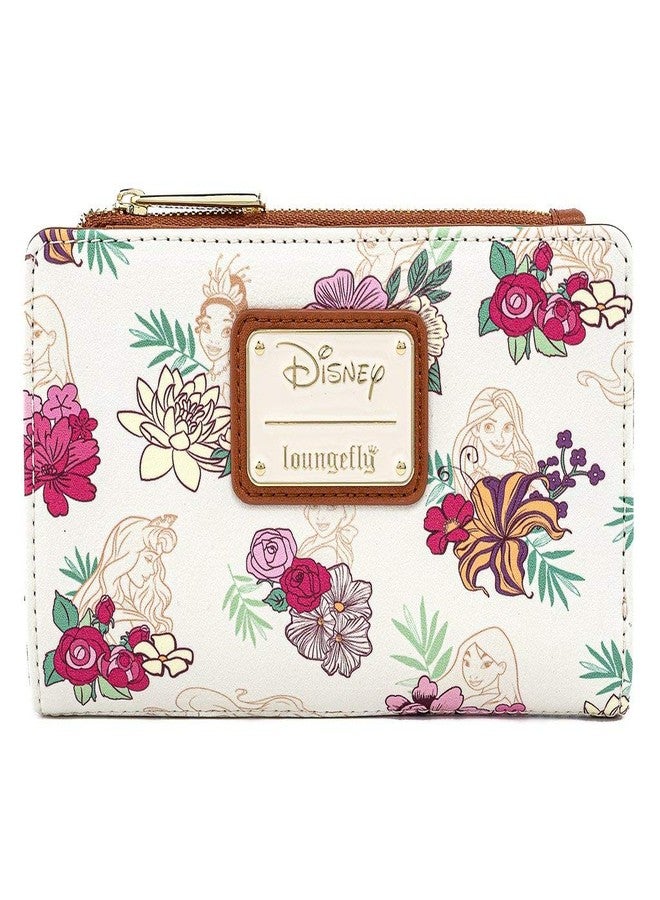 Loungefly Disney Princesses Floral Faux Leather Wallet - Image 1