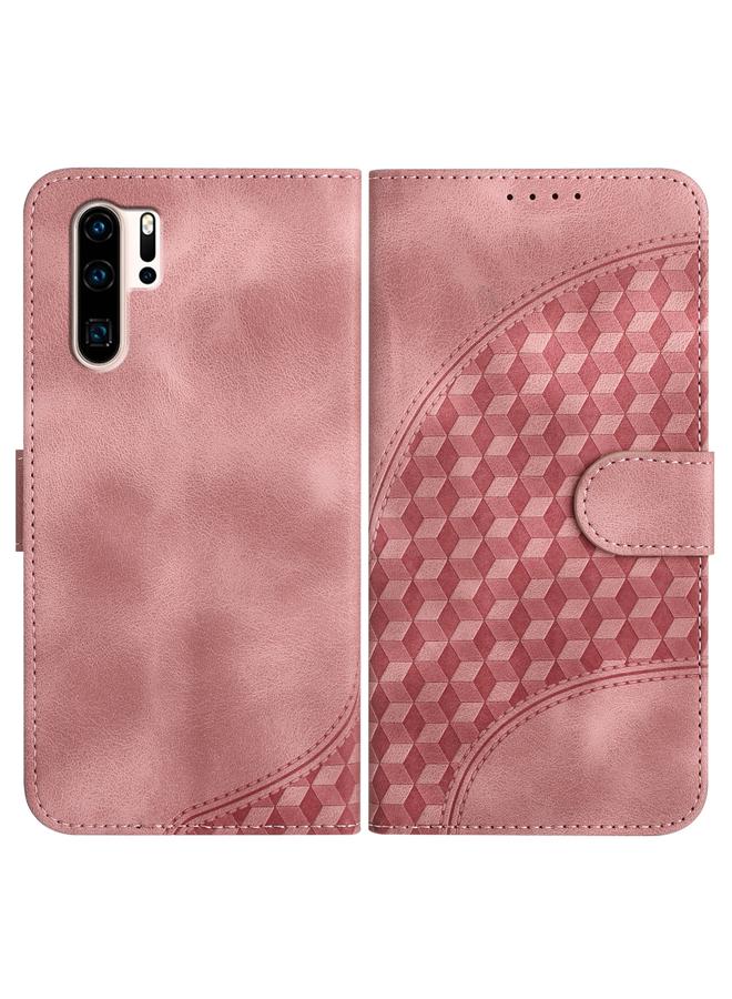S-TOP Case For Huawei P30 Pro Elephant Head Embossed Phone Leather Case with Lanyard - Image 1