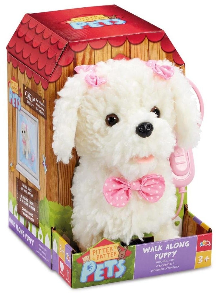 ADDO Addo Pitter Patter Pet Puppy Walk Along Poodle, Battery Operated | Can Walk, Wag it's Tail and Bark  | With Realistic Movements | Soft Toy | Interactive Plush Toy | Snuggling Plush Pet | Gift for Kids  - Image 3