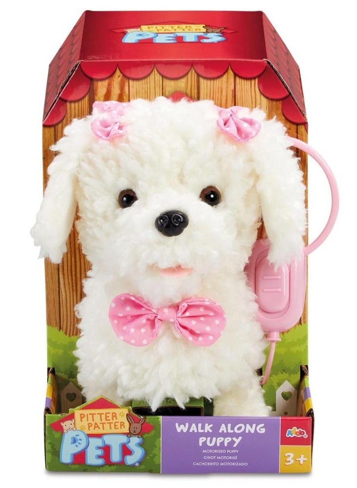 ADDO Addo Pitter Patter Pet Puppy Walk Along Poodle, Battery Operated | Can Walk, Wag it's Tail and Bark  | With Realistic Movements | Soft Toy | Interactive Plush Toy | Snuggling Plush Pet | Gift for Kids  - Image 4