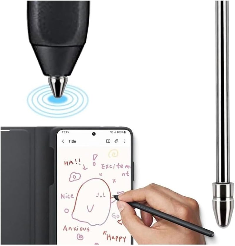 JMBTQ 5 قطع رؤوس معدنية بديلة لـ Samsung Galaxy Tab S6/S6 Lite/S7/S7FE/S8/S8Ultra/S9/S9Plus/S9Ultra/S10/S10Plus/S10Ultra Stylus S Pen (رؤوس معدنية) - Image 5